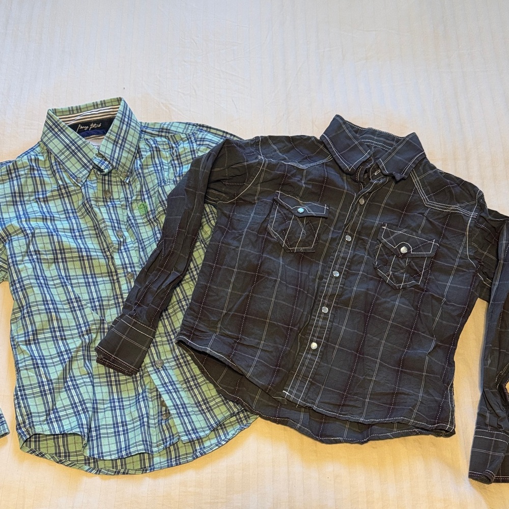 Kids Plaid Button‎ Down Shirt